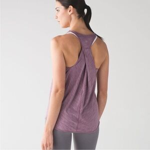 Lululemon essential tank heathered purple